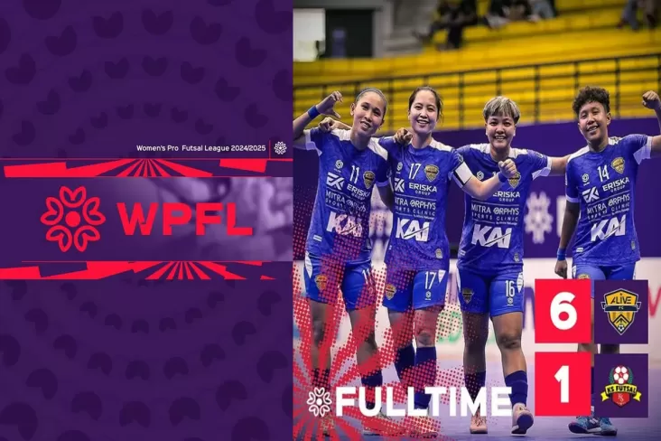 Hasil Kompetisi Futsal Profesional Putri 2025: Alive FC Bantai Karmila Sari Futsal 6-1