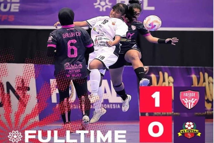 Hasil Kejuaraan Futsal Profesional Putri 2025: Fafage Femeni Tekuk Karmila Sari Futsal satu-nol