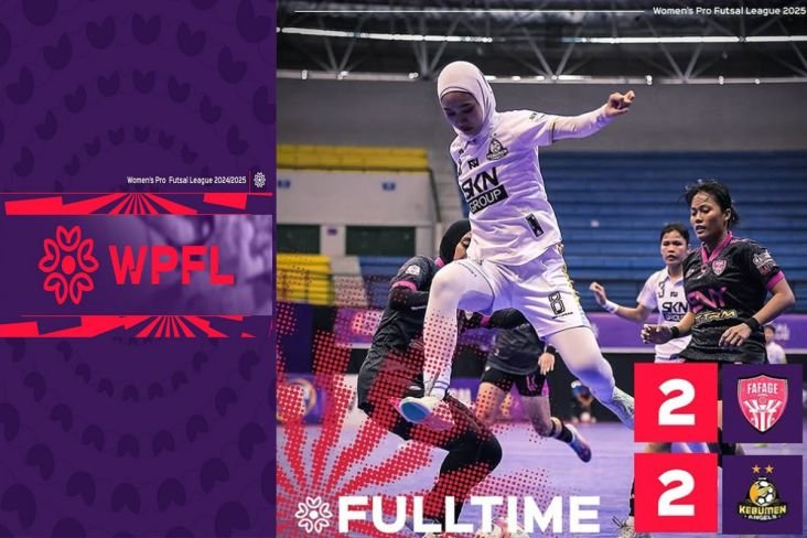 Hasil Kejuaraan Futsal Profesional Putri 2025: Fafage Femeni vs Kebumen Angels Imbang 2-2!