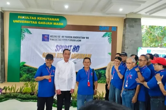 Ikut Reuni Kehutanan UGM, Jokowi Sebut Tempat kemudian Teman KKN pada Boyolali