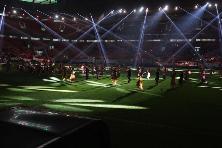 Tarian Betawi dan juga Parade Drone Meriahkan Peluncuran Skuad Persija Ibukota