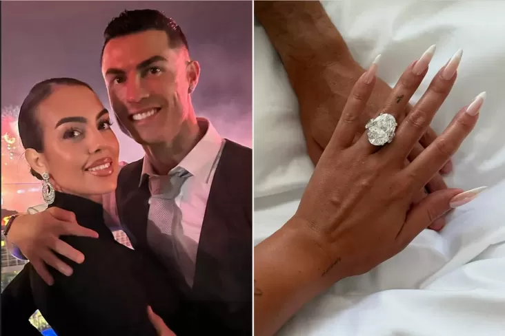 Georgina Rodriguez Pamer Cincin Berlian, Sinyal Bakal Dinikahi Cristiano Ronaldo?