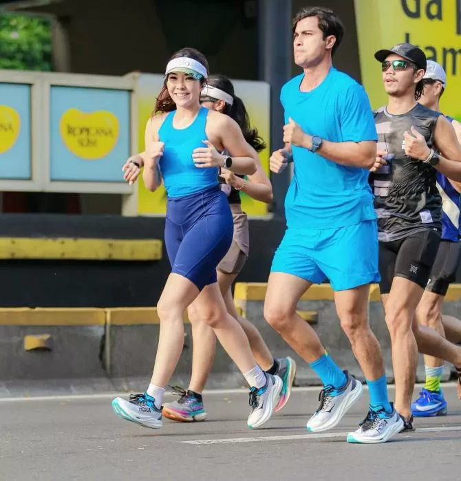 Gemar Ikuti Maraton, Hal ini Kunci Penting Pokok Performa Lari Terbaik Gisella Anastasia