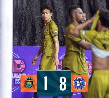 Hasil Turnamen Futsal Nusantara 2025: AFK Teluk Bintuni Bantai Futsal Mbak Adjeng 8-1