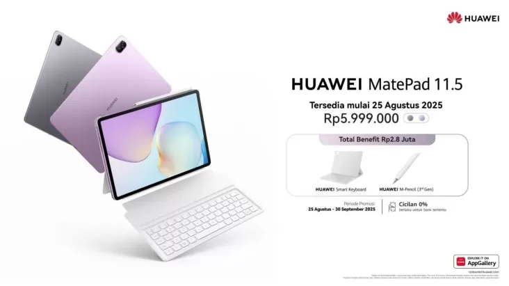 HUAWEI MatePad 11.5 Tablet Entry-Level Ideal:  Beri Pengalaman Lebih dari Laptop untuk Mahasiswa lalu Profesional