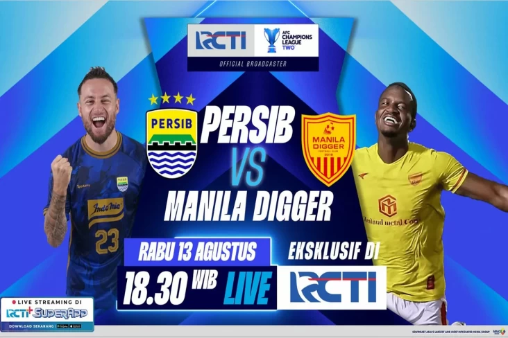 Kualifikasi AFC Champions League Two 2025/2026, Persib vs Manila Digger Live pada pada RCTI