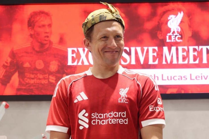 Peluncuran Jersey Baru Liverpool, Legenda The Reds Lucas Leiva Sambangi Surabaya