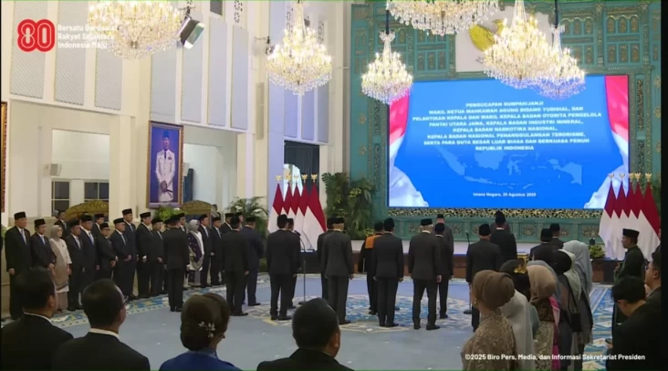 Prabowo Lantik Kepala juga Wakil Kepala Badan Otorita Pengelola Pantai Utara Jawa