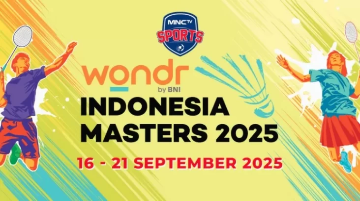 Dukung Perjuangan Atlet Bulutangkis Indonesia pada Turnamen Wondr Indonesia Masters 2025 di MNCTV