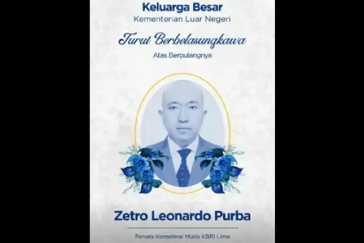 Jenazah Staf KBRI Peru Zetro Leonardo Purba Tiba di area tempat Indonesia Besok