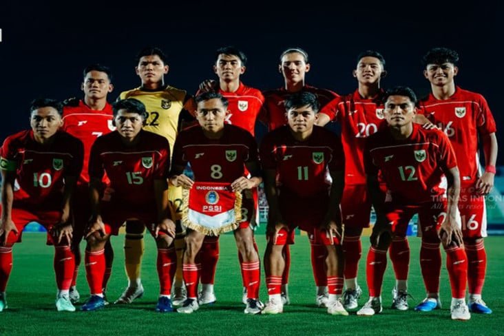 Klasemen Peringkat Kedua Terbaik pada Kualifikasi Piala Asia U-23 2026: Timnas Indonesia Teratas