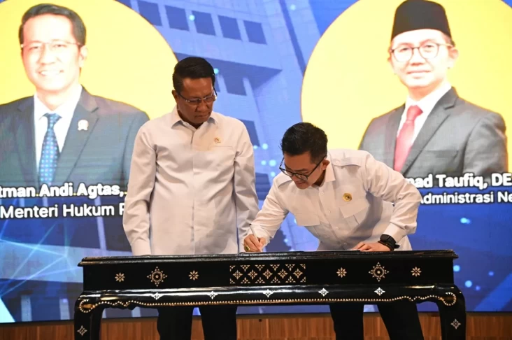 LAN-Kemenkum Resmikan Pertemuan Kebijakan untuk Perkuat Sinergi Kementerian dan juga Lembaga