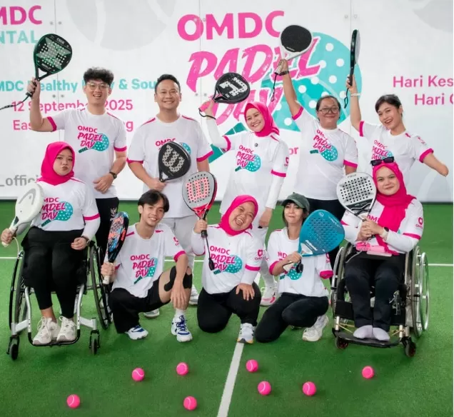 OMDC Padel Day, Rayakan Hari Olahraga lalu juga Aspek Kesejahteraan Gigi Bersama Difabel