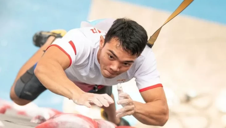 Resmi! Atlet Indonesia Kiromal Katibin Ranking 1 Panjat Tebing Planet Nomor Speed