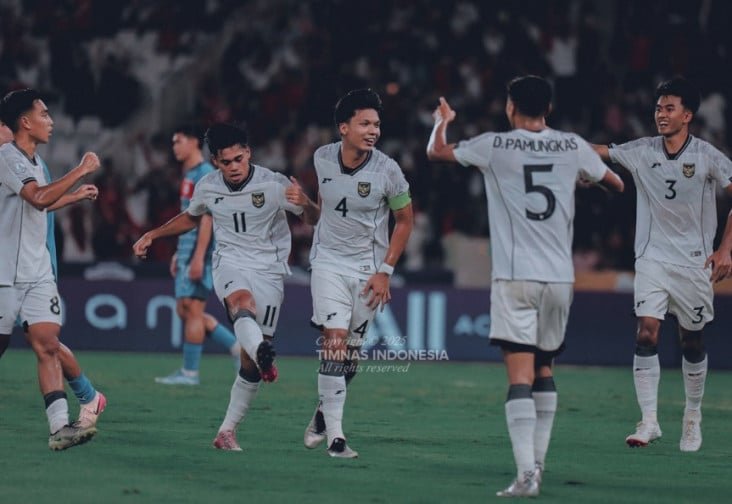 Timnas Indonesia U-23 Tertinggal 0-1 dari Korea Selatan dalam pada Babak Pertama