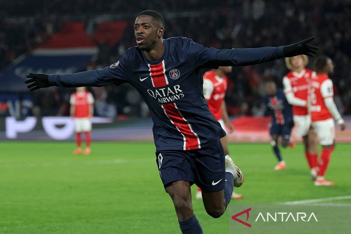 Hattrick Ousmane Dembele bawa PSG telan Brest 5-2