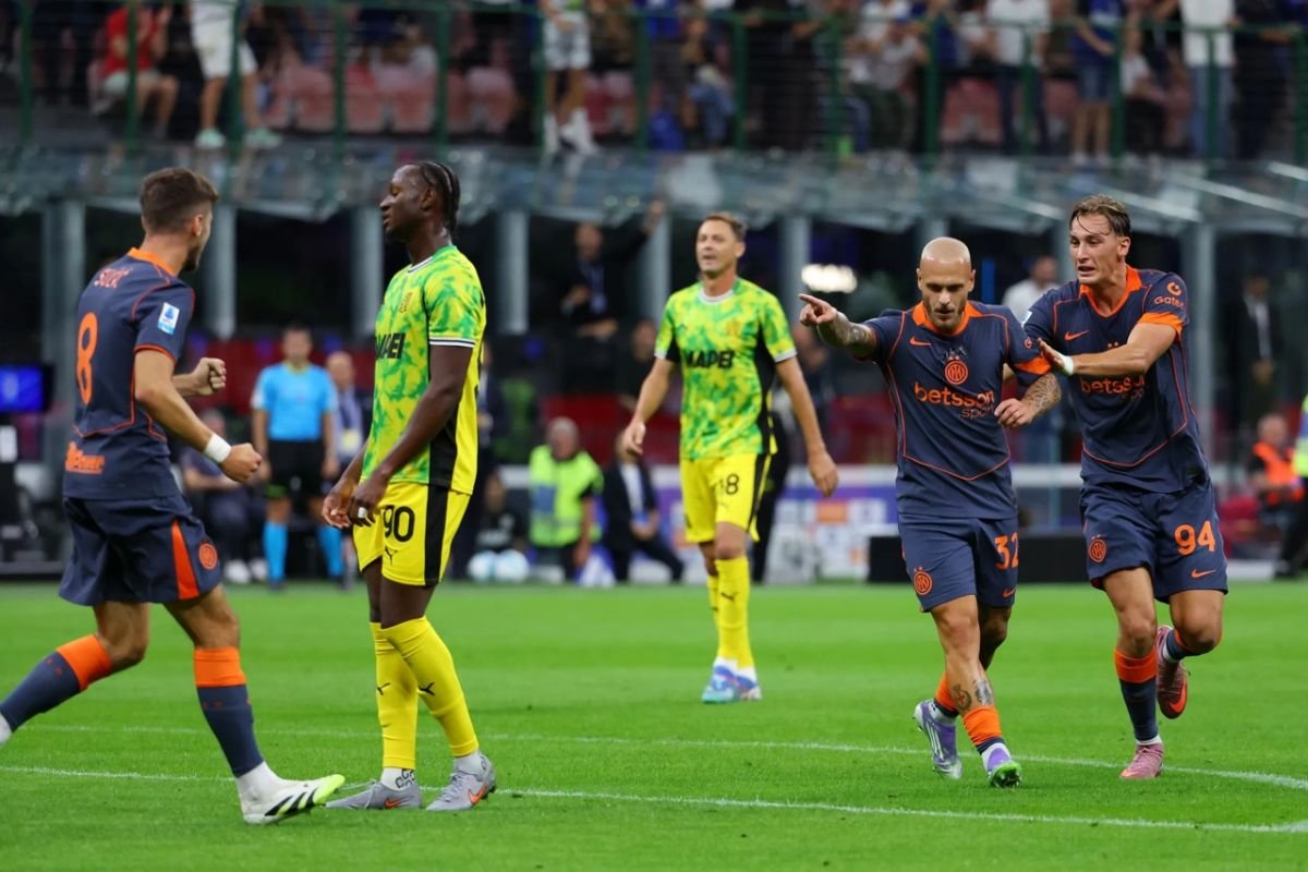Inter Milan raih kemenangan 2-1 menghadapi Sassuolo ke Giuseppe Meazza