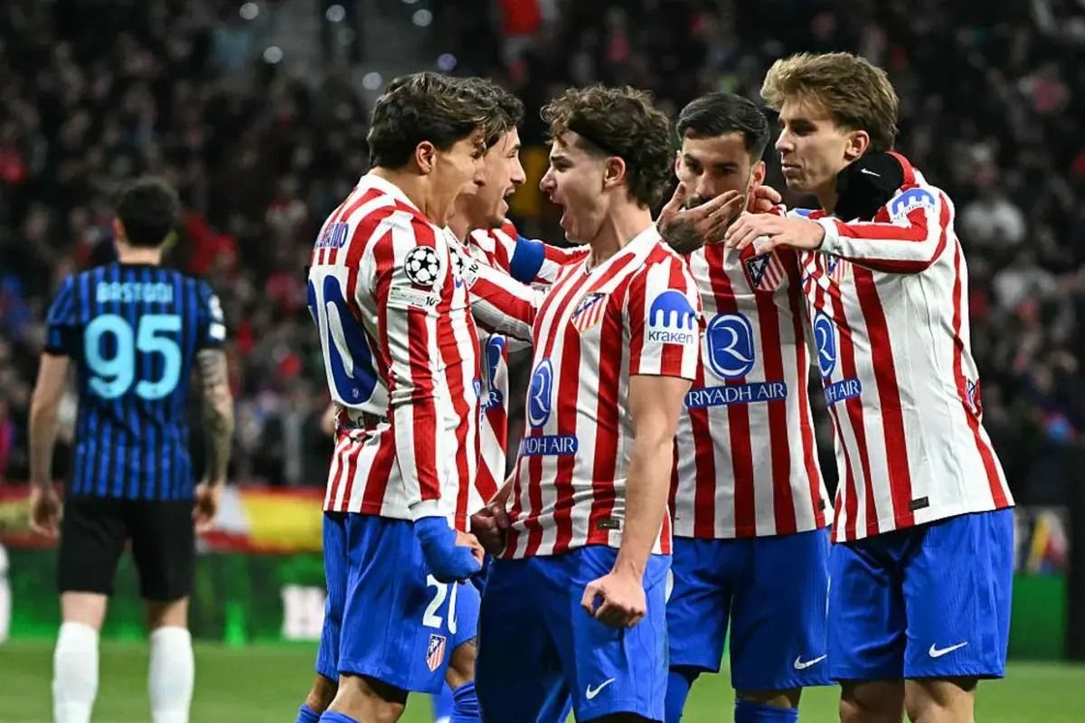 Gol dramatis Gimenez menangkan Atletico Madrid 2-1 menghadapi Inter Milan