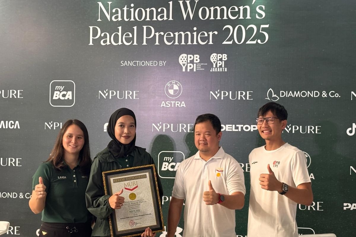 NPURE National Womens Padel 2025 pecahkan rekor MURI