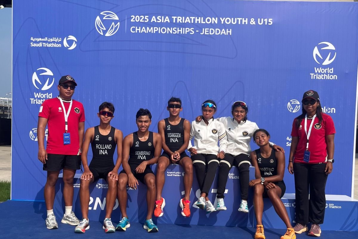 Indonesi raih podium ke Asia Youth & U15 Triathlon Jeddah 2025
