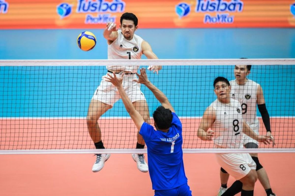 Tim voli putra Tanah Air melaju ke final seusai tundukkan Vietnam