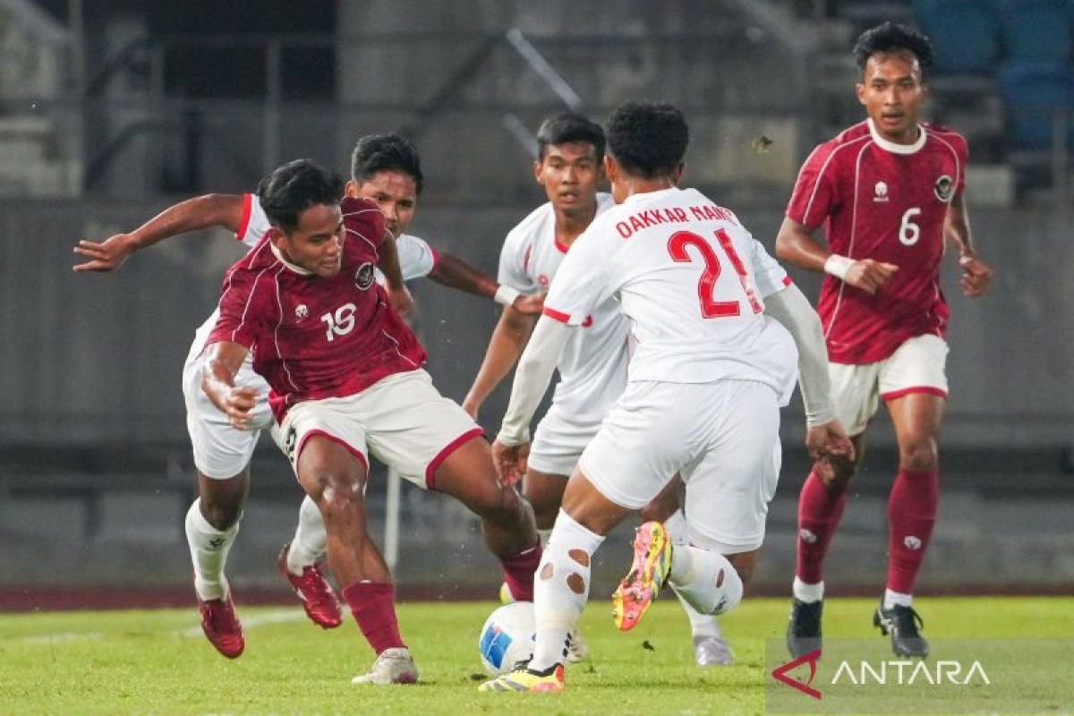 Indonesi vs Myanmar imbang 1-1 pada putaran pertama