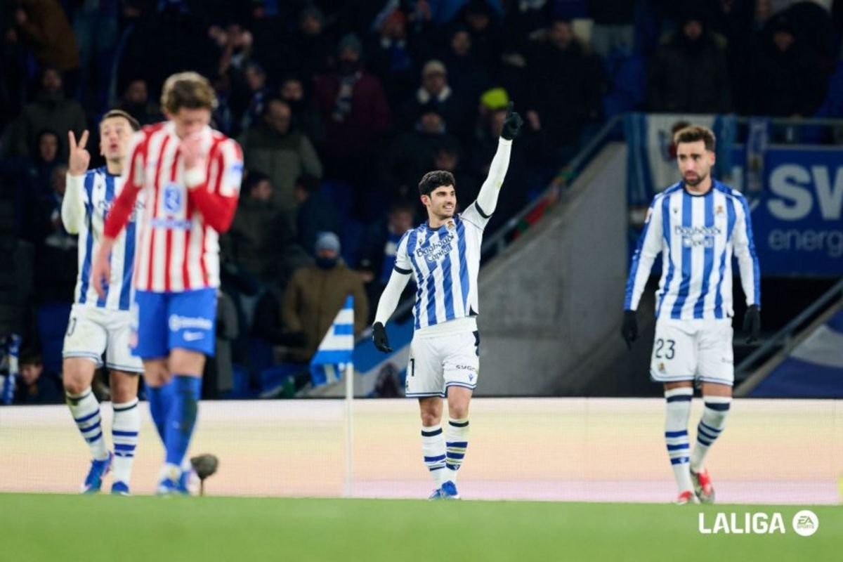 Atletico Madrid diimbangi Real Sociedad 1-1