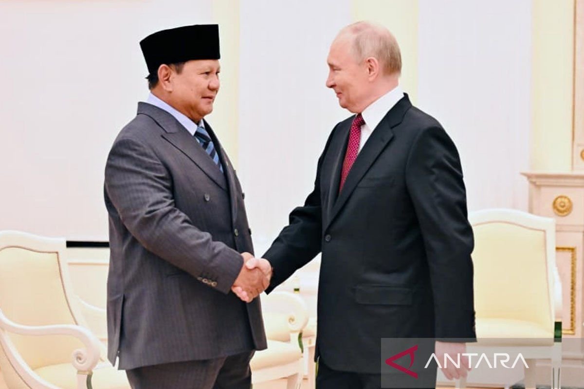 Kepala Negara Rusia ucapkan selamat tahun baru untuk Prabowo