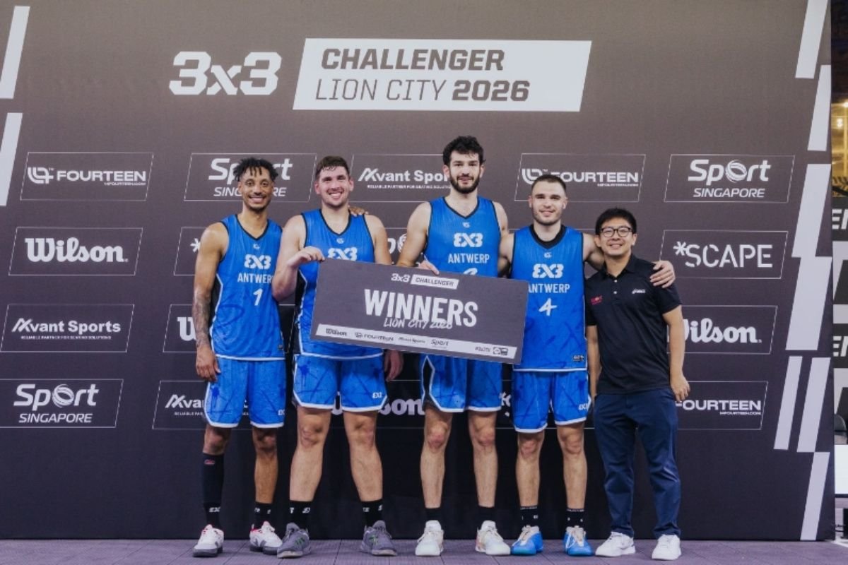 Antwerp juara FIBA 3×3 Lion City Challenger 2026 pada Singapura