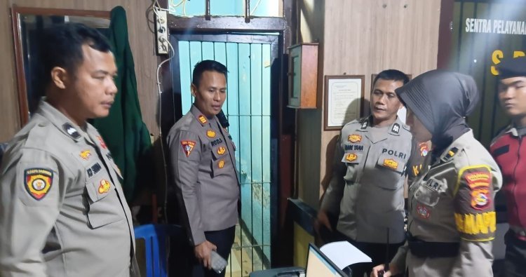 Polsek Mataram Terima Waskat Tengah Malam, Kesiapsiagaan Personel kemudian Inventaris Dinyatakan Lengkap