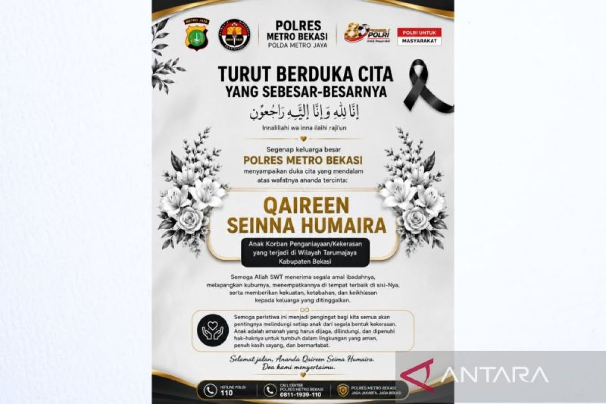 Balita penduduk yang mana terluka penganiayaan ibu tiri pada Bekasi meninggal planet