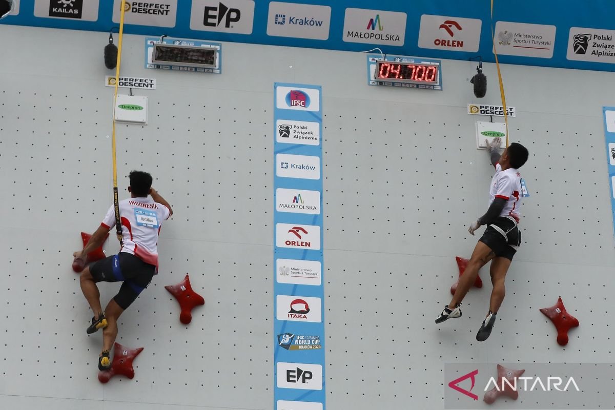 Raharjati rebut perunggu World Climbing Series Krakow 2026