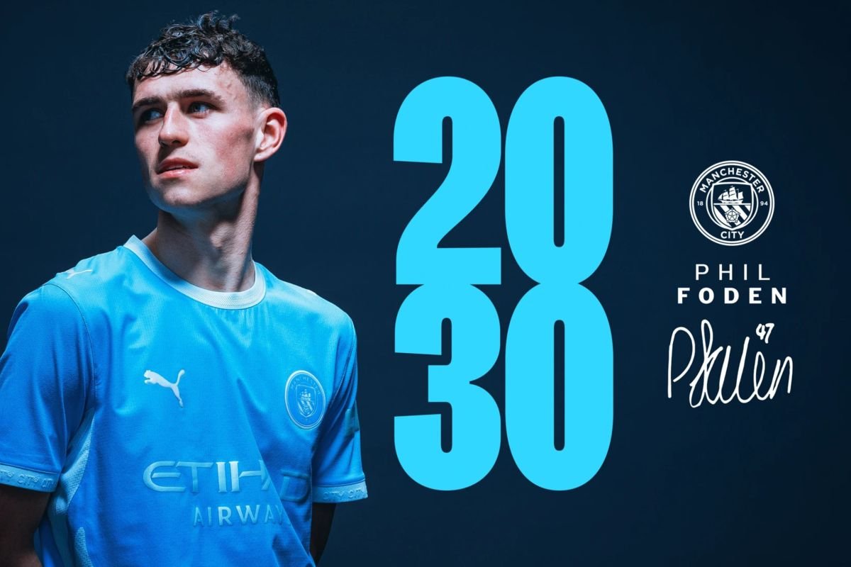 Phil Foden perpanjang kontrak hingga 2030 dengan Manchester City